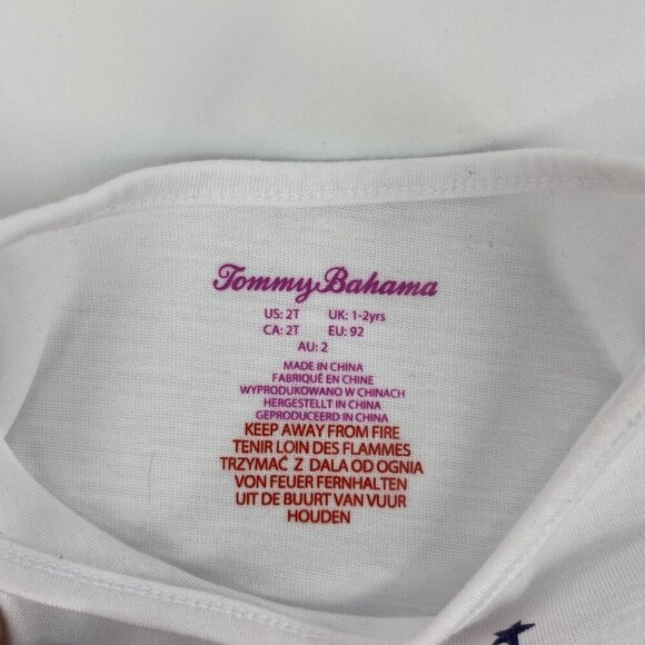 Tommy Bahama Sleep Shirt Girls 2T Nightgown Beach Short Sleeve NEW - Picture 3 of 5